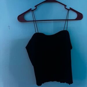 Black tank top